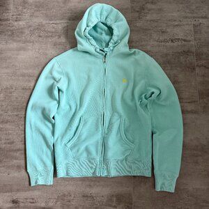 Polo Ralph Lauren Men's Aqua Verde Green Water-Repellent Zip Hoodie Size S